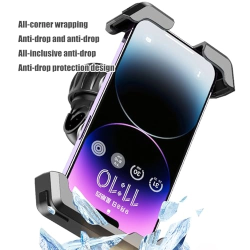 Phone Holder For Motorcycle Handlebar - Anti-Shake 18-34 mm 4.7-7-inch