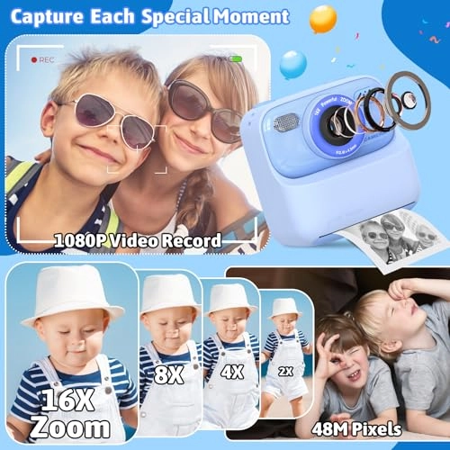 sofortbildkamera - 1080P Instant Print 32GB