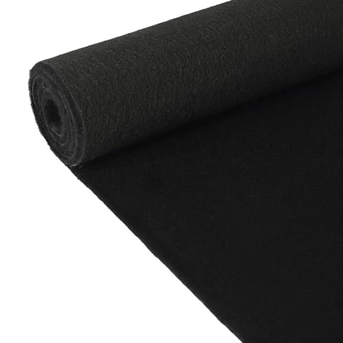 KEPYDRMTF Underfelt Carpet - 47inx71in Black 100% Polyester