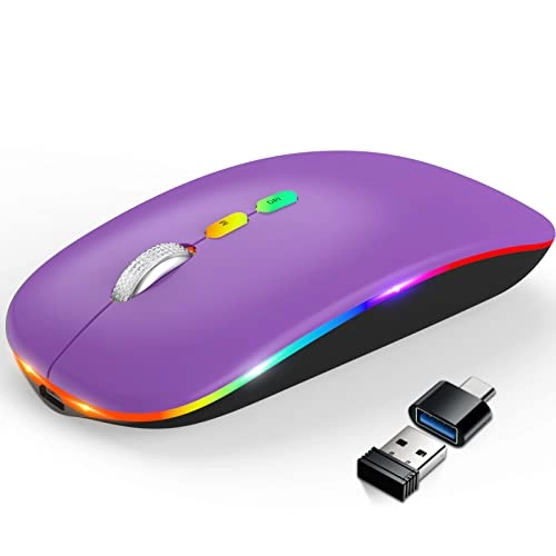 LED Slim Rechargeable Mouse - Wireless