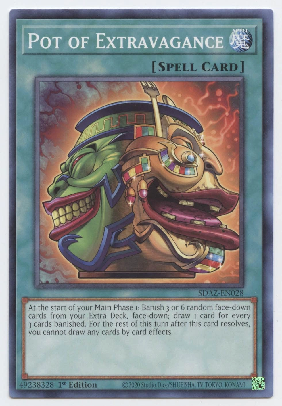 Yu-Gi-Oh! Pot of Extravagance SDAZ-EN028 - 1st Edition