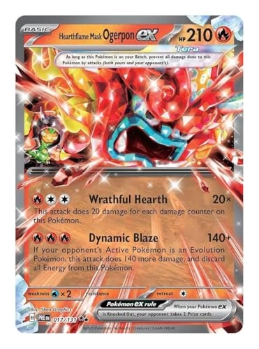Pokémon Hearthflame Mask Ogerpon ex 017/131