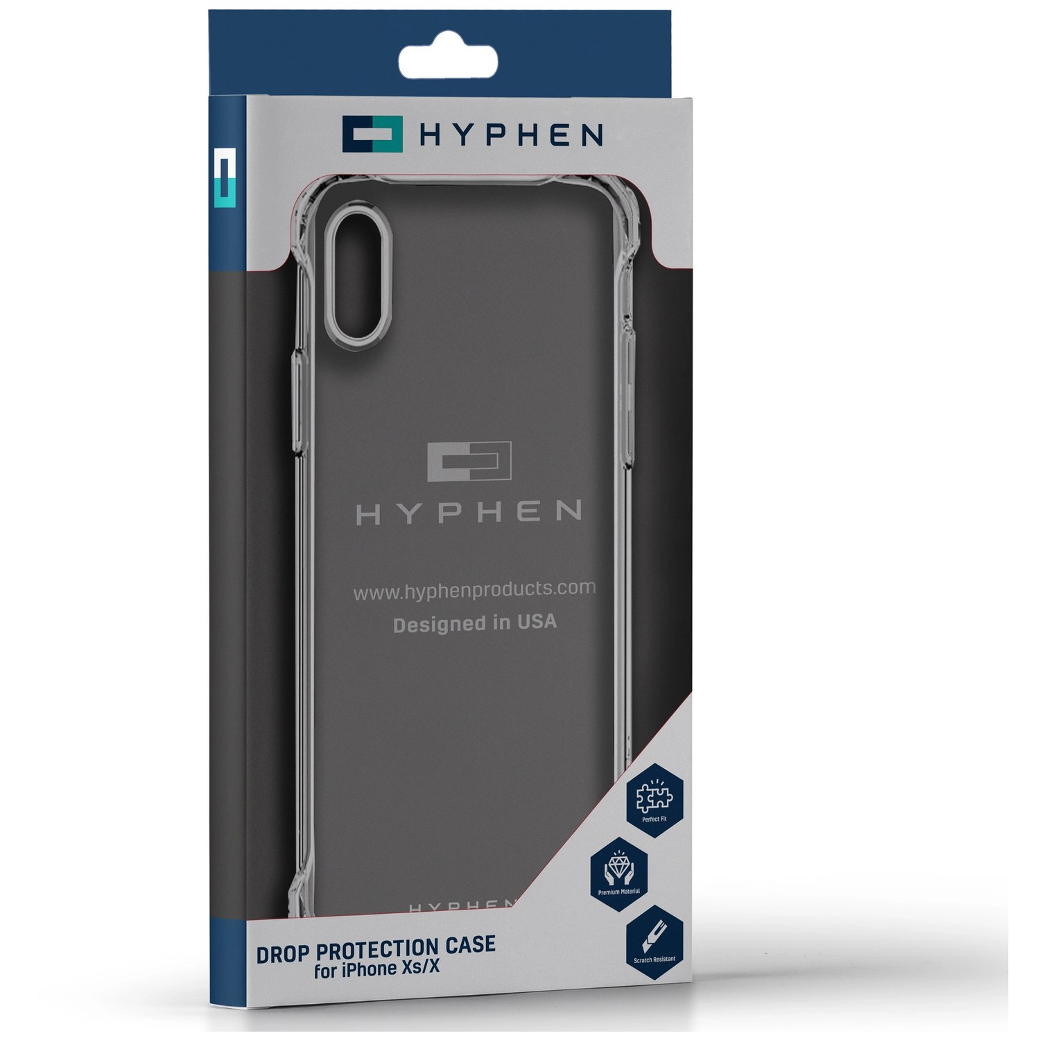 Clear Case for iPhone Xs + Screen Protector