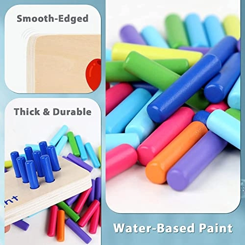 Montessori Wooden Beads Sequencing Toy - 2-4 yr(s) 30 piece(s)