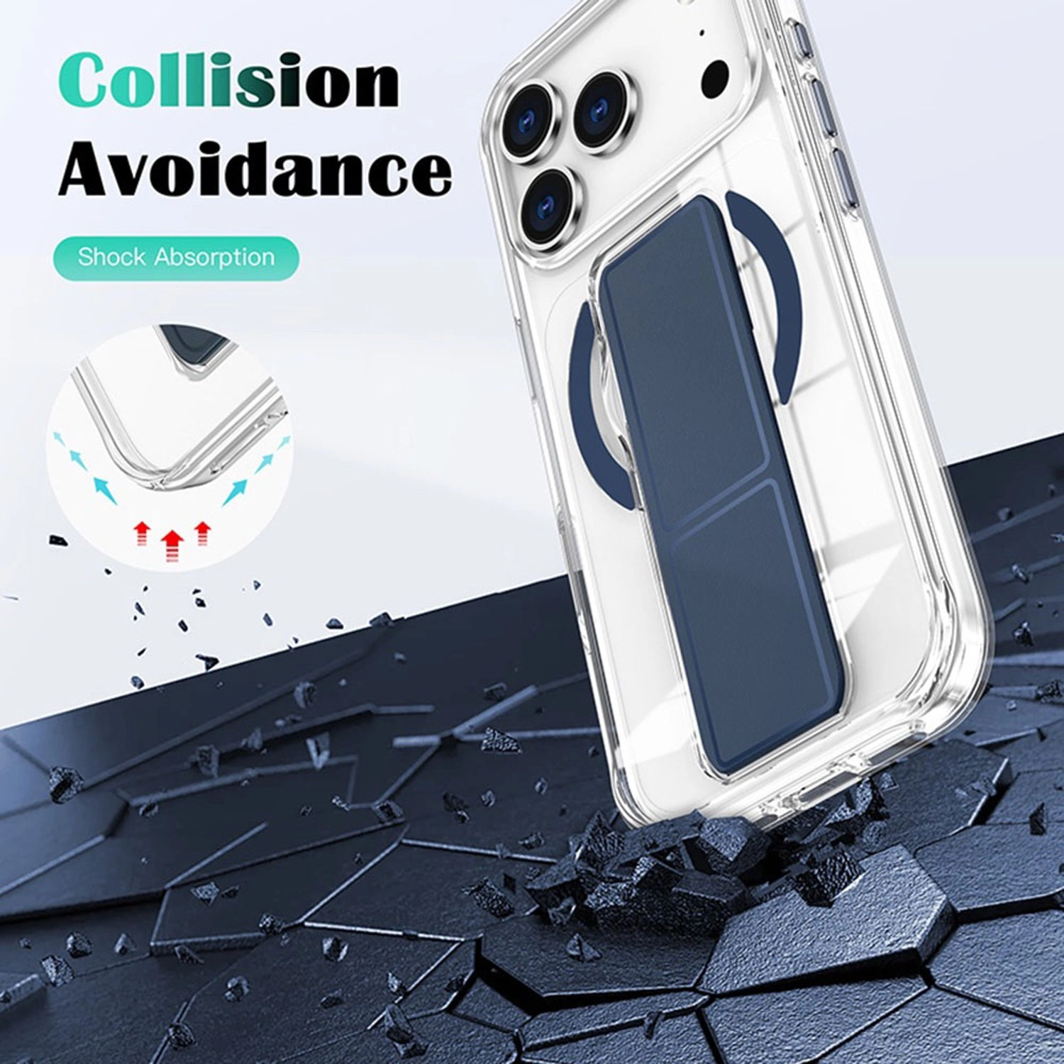 MagSafe Clear Kickstand Case for iPhone 17 Pro Max