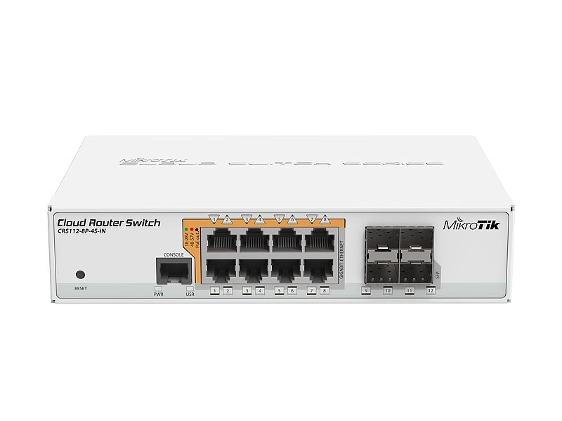 Mikrotik CRS112-8P-4S-IN - 8-ports