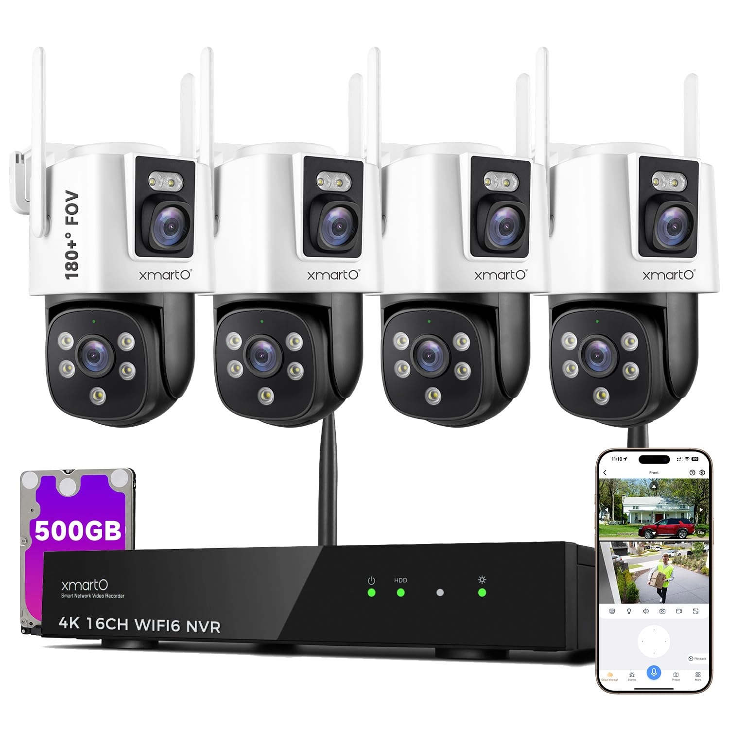 XMARTO TECHNOLOGY LIMITED WPS40168-500G - 4 16CH 4MP
