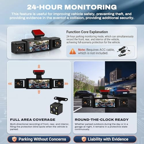 4 Channel Dash Cam - 1080P