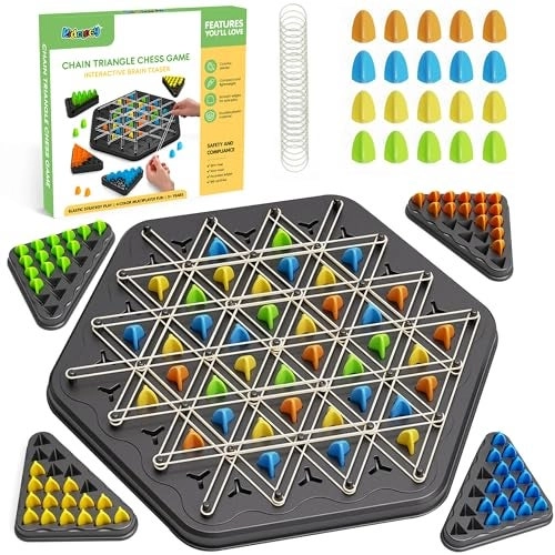 Kidology Chain Triangle Chess Game - Multicolor Plastic