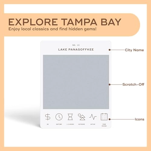 Tampa Adventure Bucket List - 50 Scratch-Off Cards