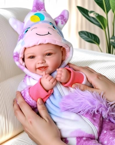 Mia Reborn Baby Doll - 17-inch Vinyl Cotton Ages 3+