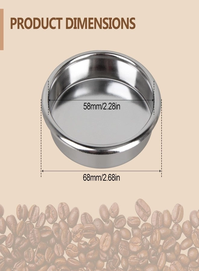 Backflush Insert Basket - 58mm Stainless Steel Blind Filter Disc