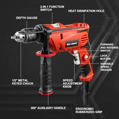 Hammer Drill - 900W 0-3000RPM 13mm Chuck