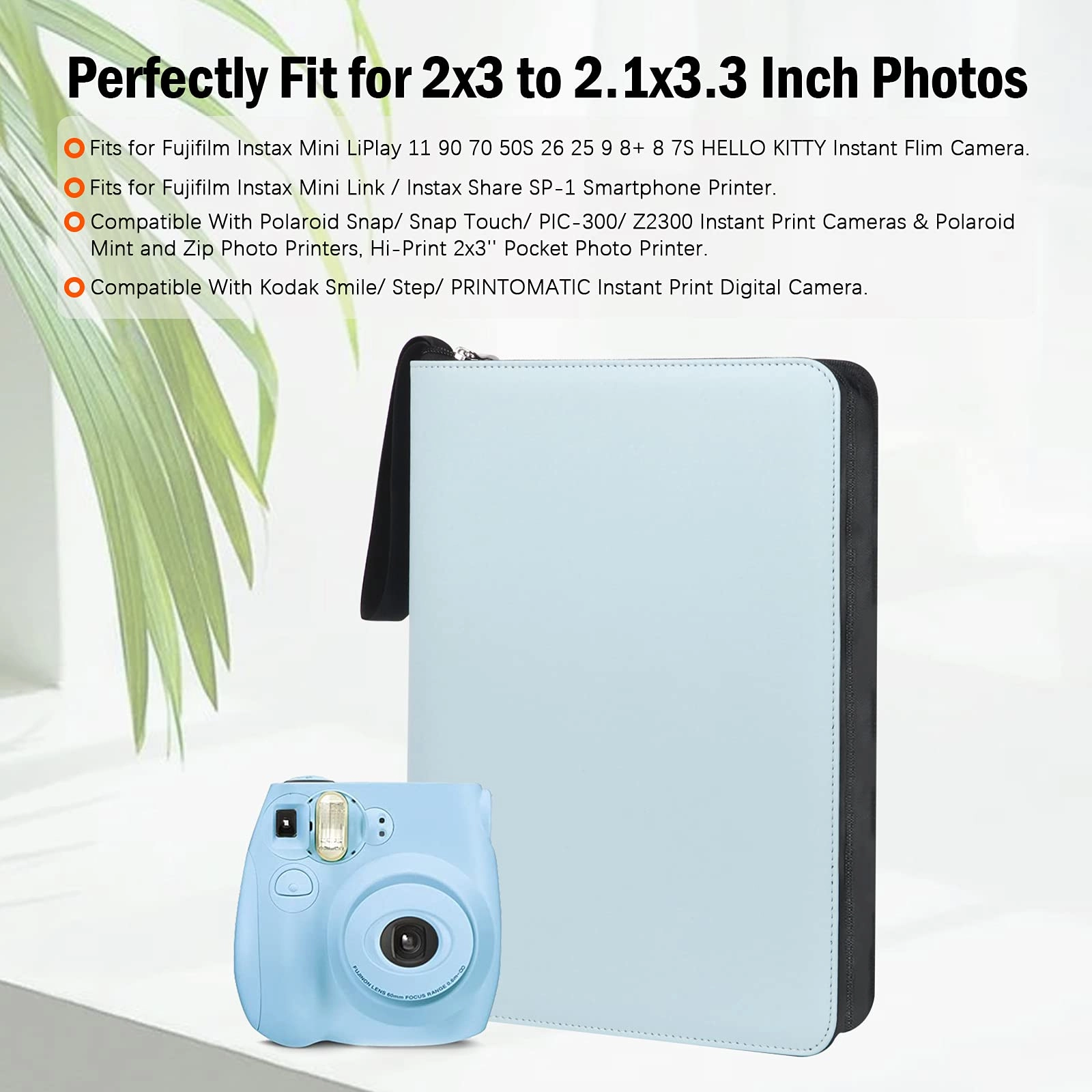 2x3" 540 Pockets Faux Leather Photo Album