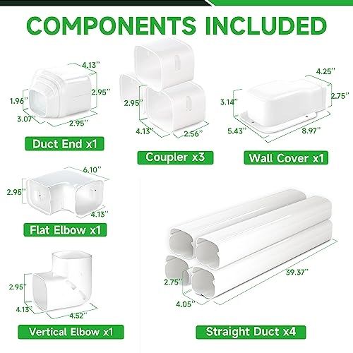 Mini Split Line Cover Set - 7000BTU to 36000BTU