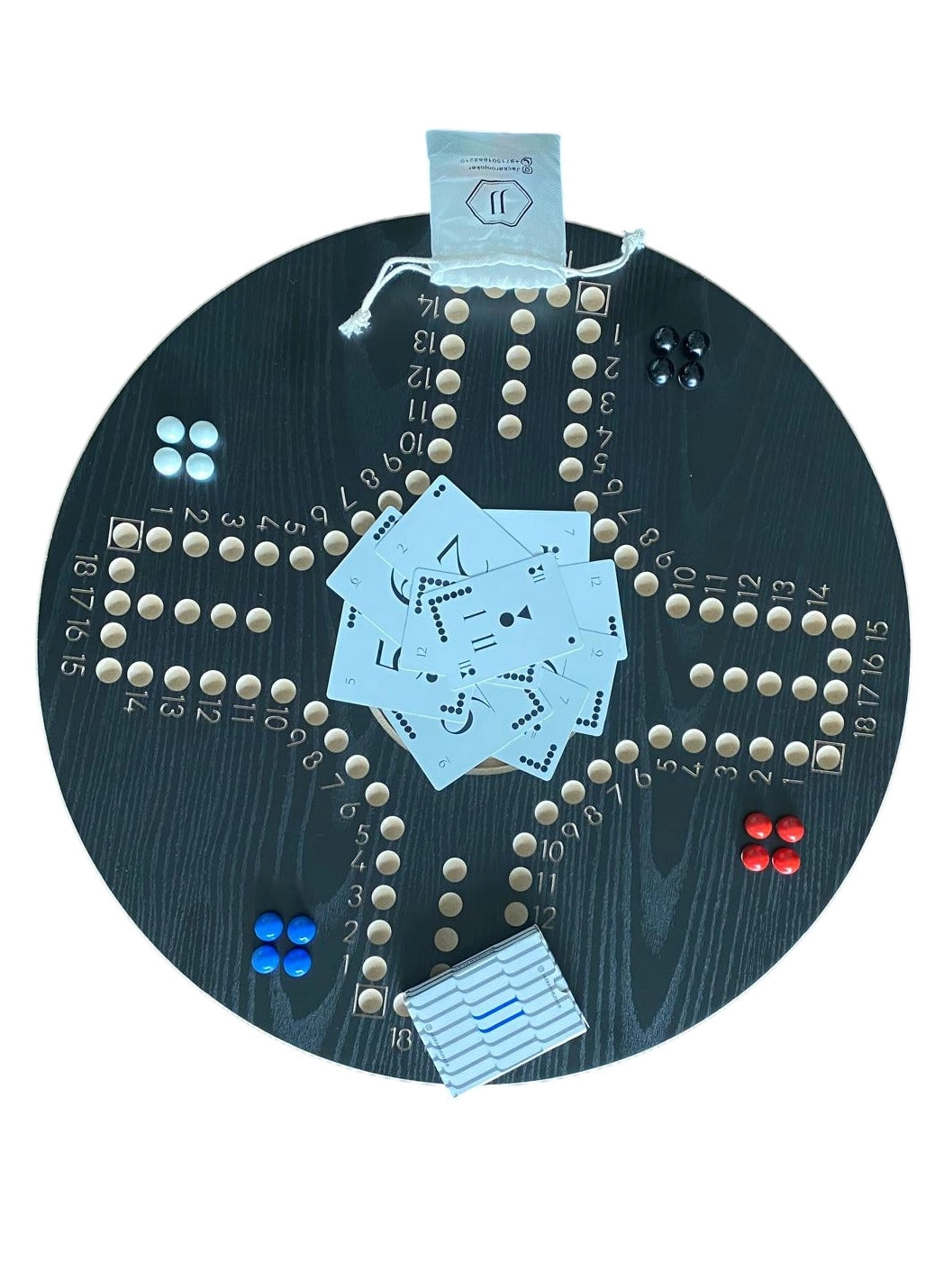 Board Game - 4 players black Wood