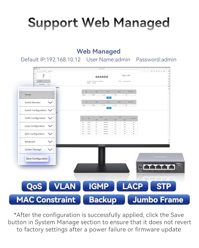 6 Port │ 5x2.5G Port │ 1x10G SFP+ 6-ports