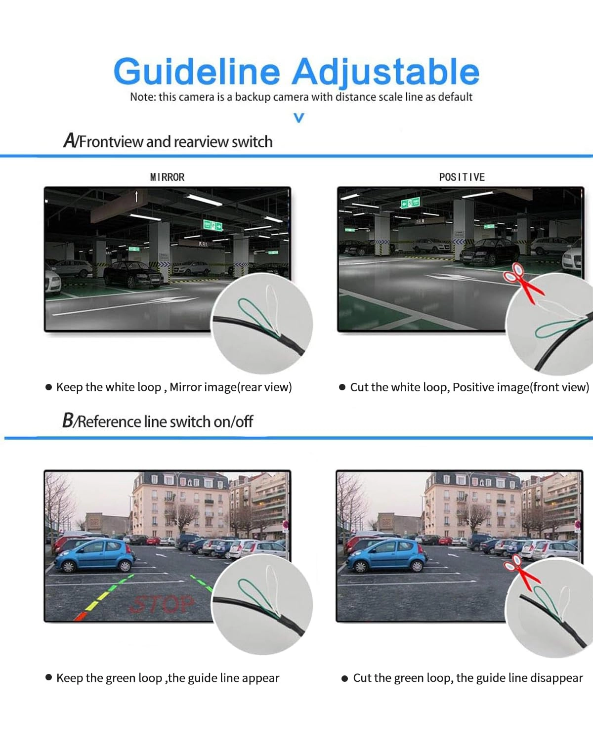 Car Rear View Camera - Night vision 1280*720 pixels