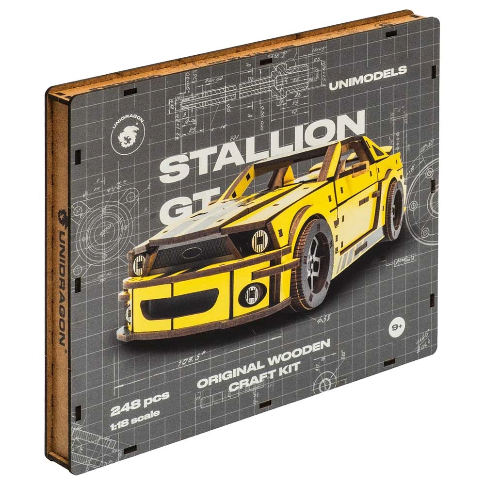 Unidragon Stallion GT + Comet GTS Puzzle (4107390-STALLION_GT_YELLOW) - 248 pcs