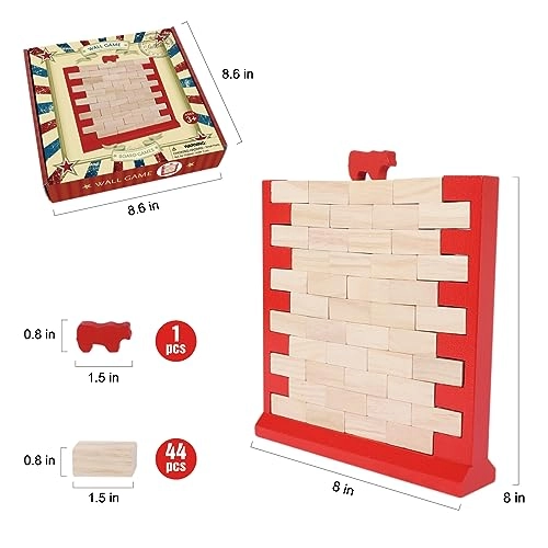Brick Wall Game - Pine wood