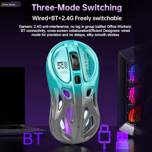 Lightweight Gaming Mouse - Wired / USB Receiver / BT 5.0