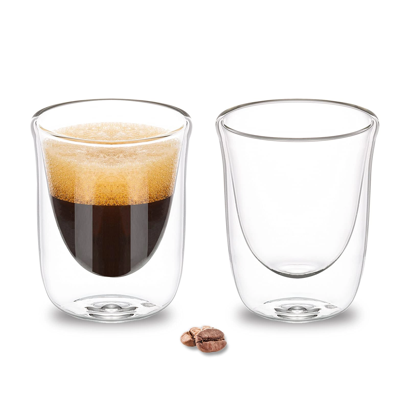PARACITY Espresso Cup - 2 pcs Double Walled 80 ml