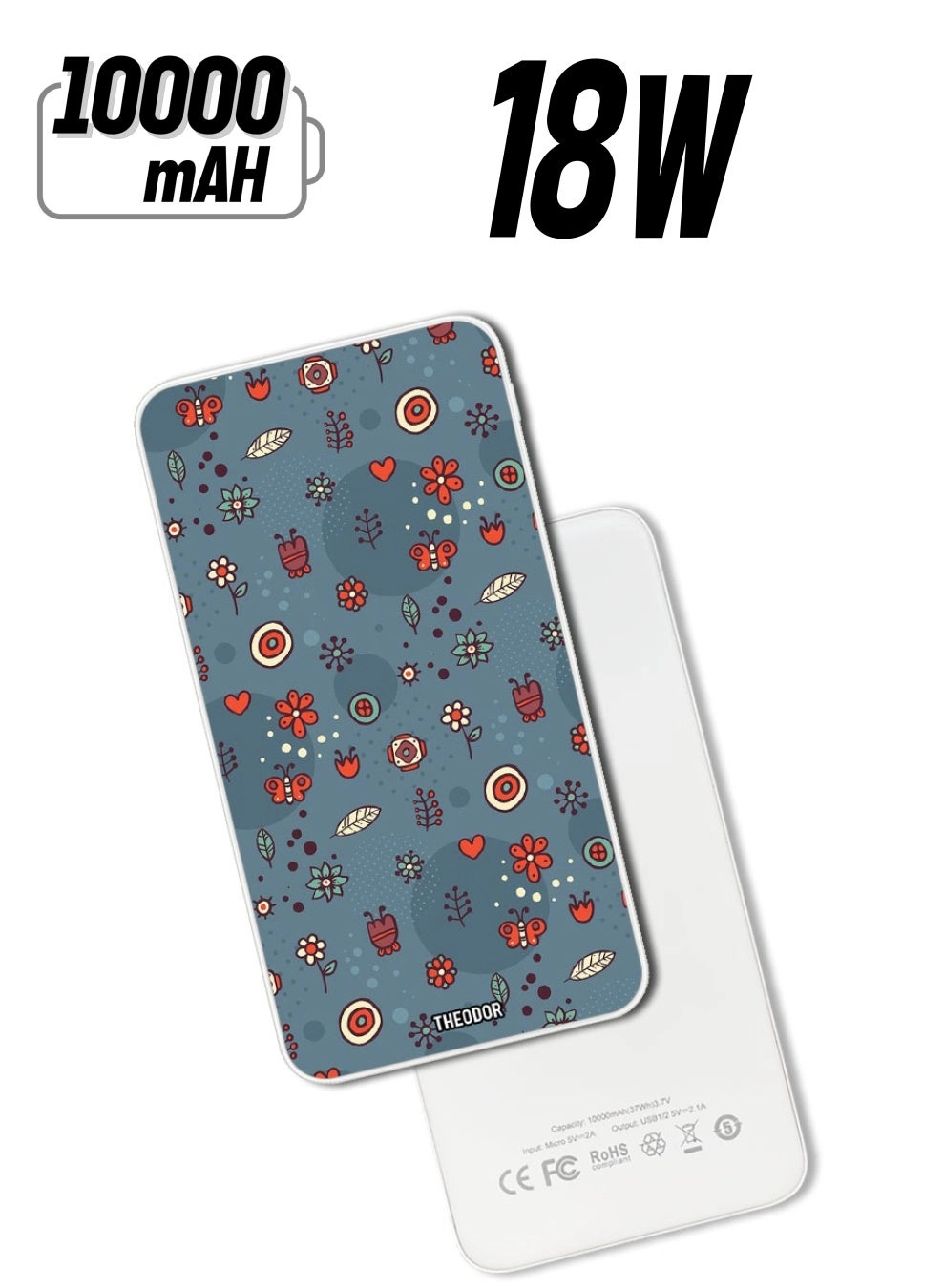 Theodor PPBA284 - 10000 mAh Quick Charging 3.0