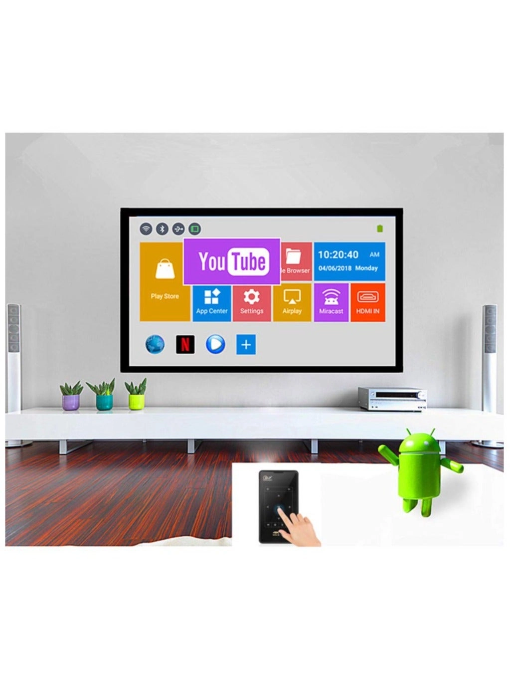 Battery Projector Outdoor 4K