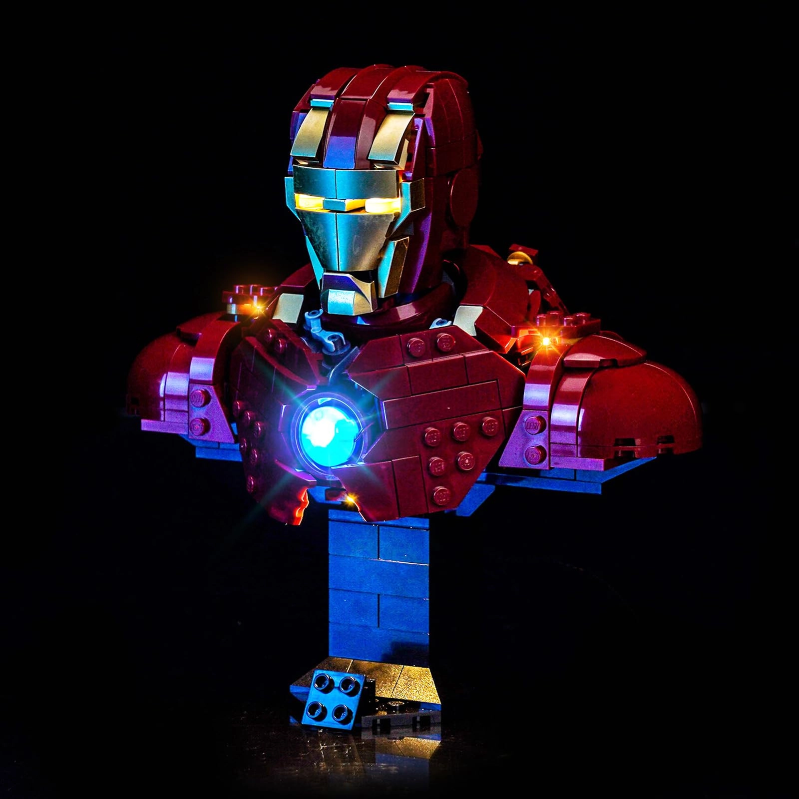 BrickBling LED Light Compatible with Lego Iron Man MK4 Bust - Iron Man