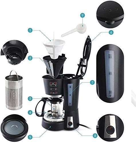 Semi-automatic coffee machine - 5 cups or less drip