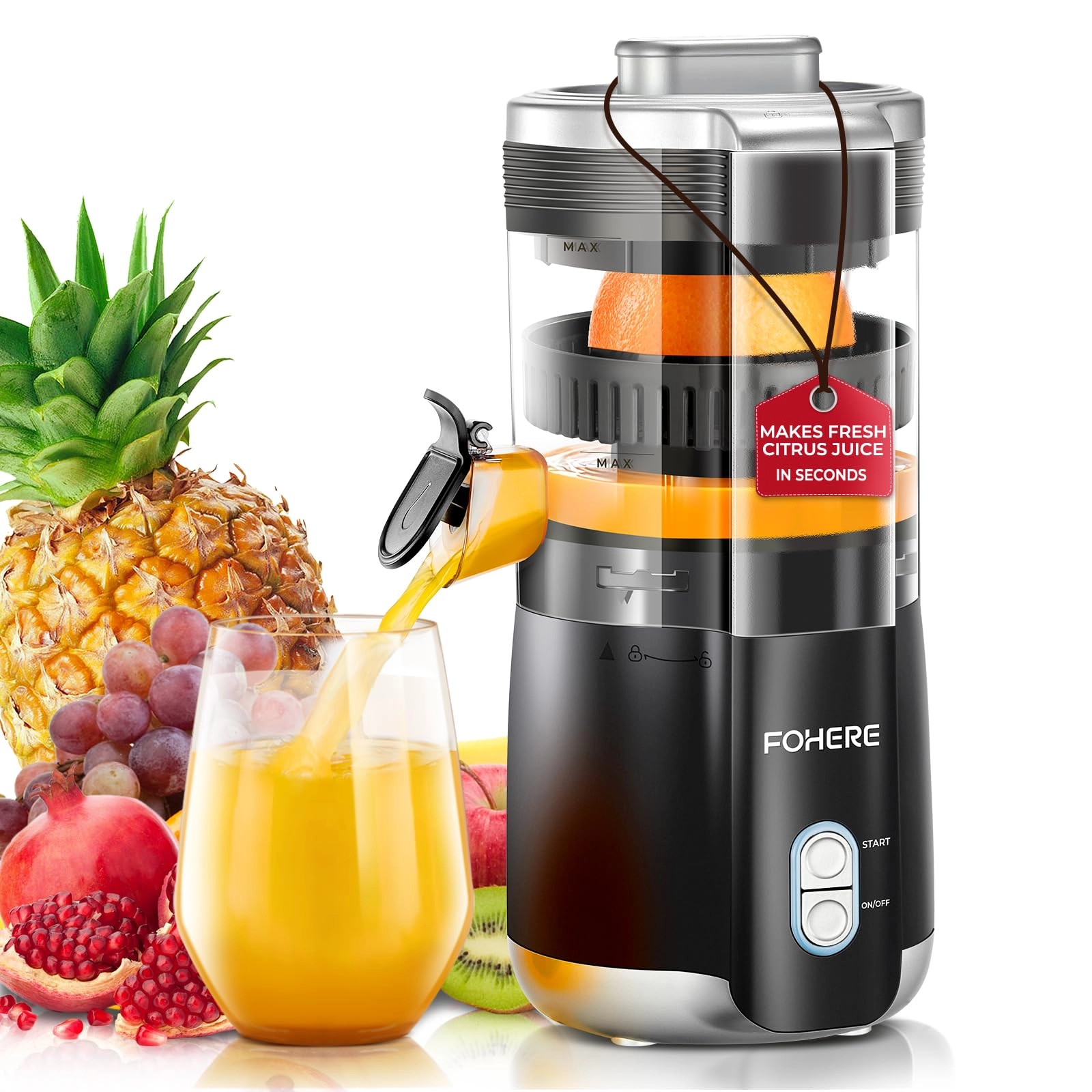 FOHERE Electric Orange Squeezer - 100W 300 ml