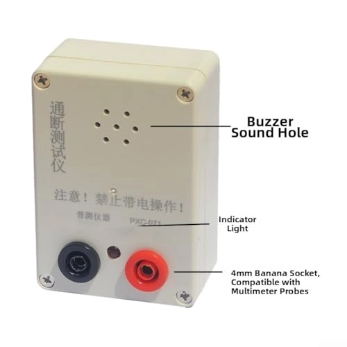 continuity tester - 20ma 9V red and black clip wire