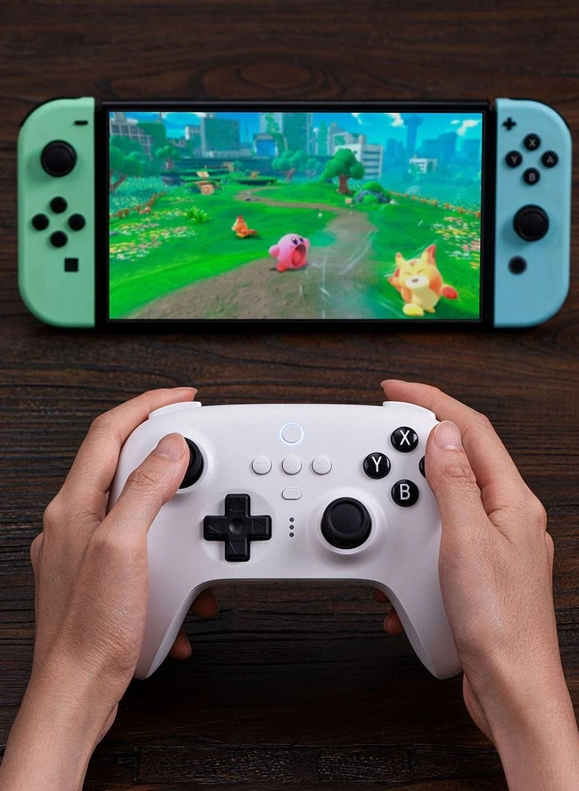 Ultimate BT Controller - White Switch Steam Deck