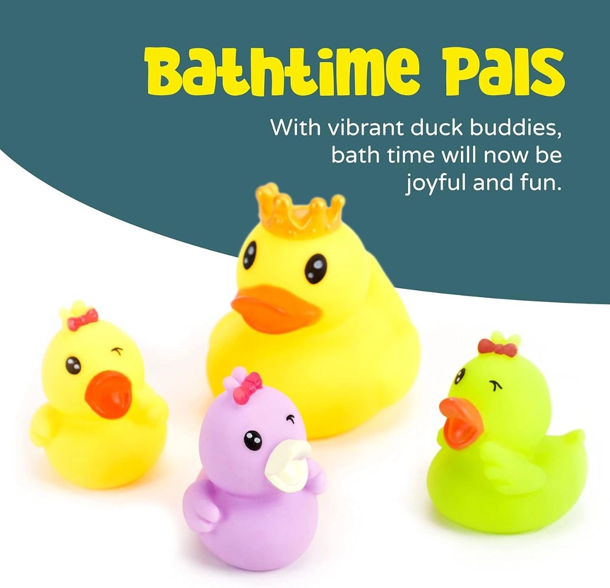 Mini Floating Duck - 4 Pieces Multi Colour
