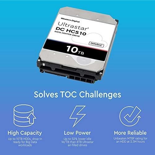 Ultrastar He10 3.5" 7200rpm 256MB SATA 6Gb/s (HUH721010ALE604) - 10TB