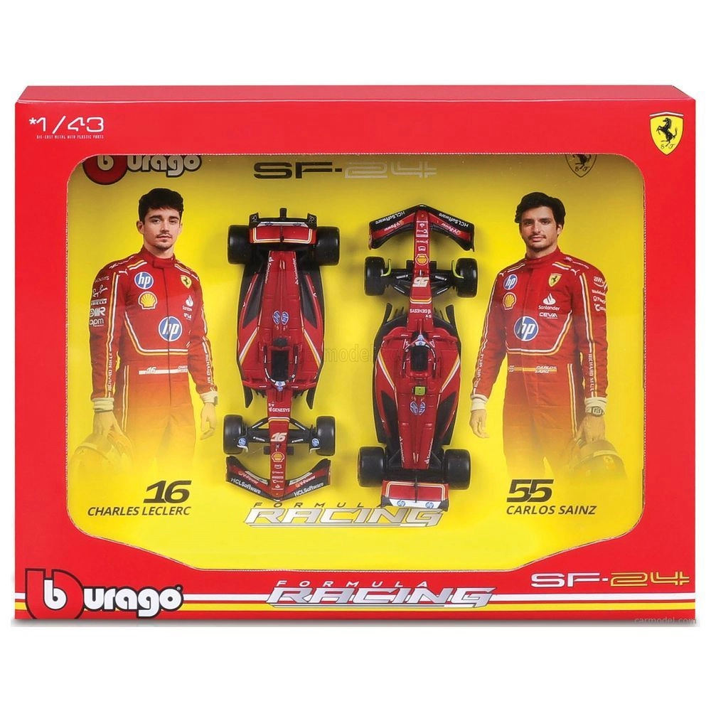 BBURAGO Formula 1 Ferrari Sf-24 - 1:43 2-pack