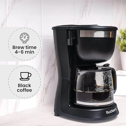 Drip Coffee Maker - 12 Cups Borosilicate Carafe Auto Shut Off