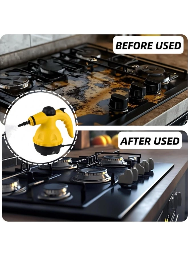 Portable Handheld Steam Cleaner - 1000w 9 Pieces Accessories