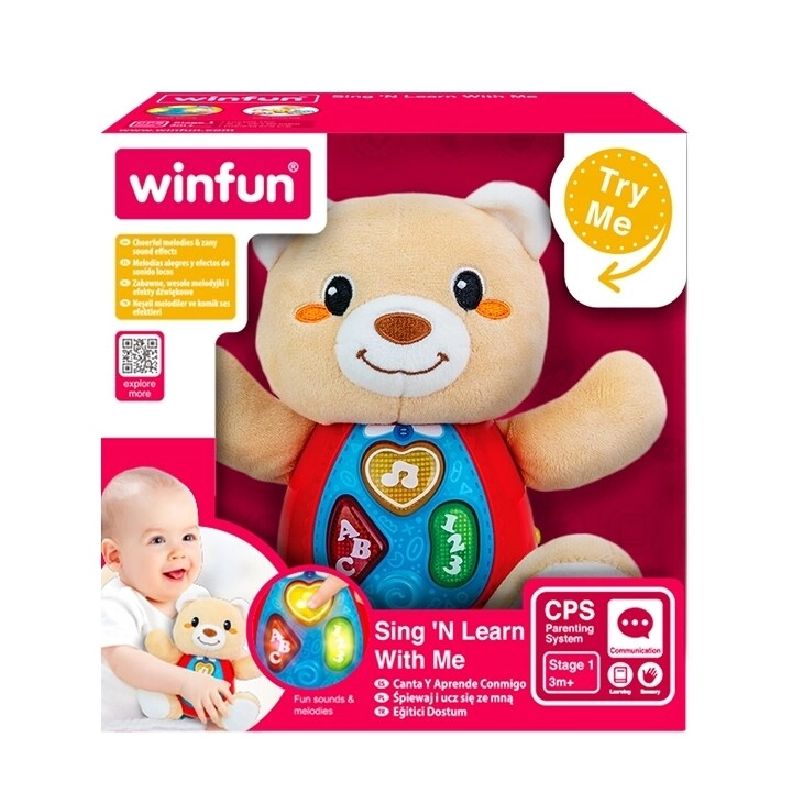 Winfun Sing 'N Learn with Me Bear Musical Toy