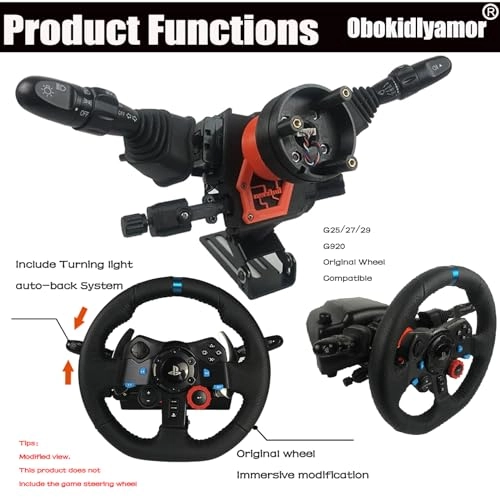 DIY Racing Simulator Steering Wheel Turn Signal Wiper Lever Switch Add-on - G27/G29/G920/G923/T300/T300RS/GT/T248/T248X