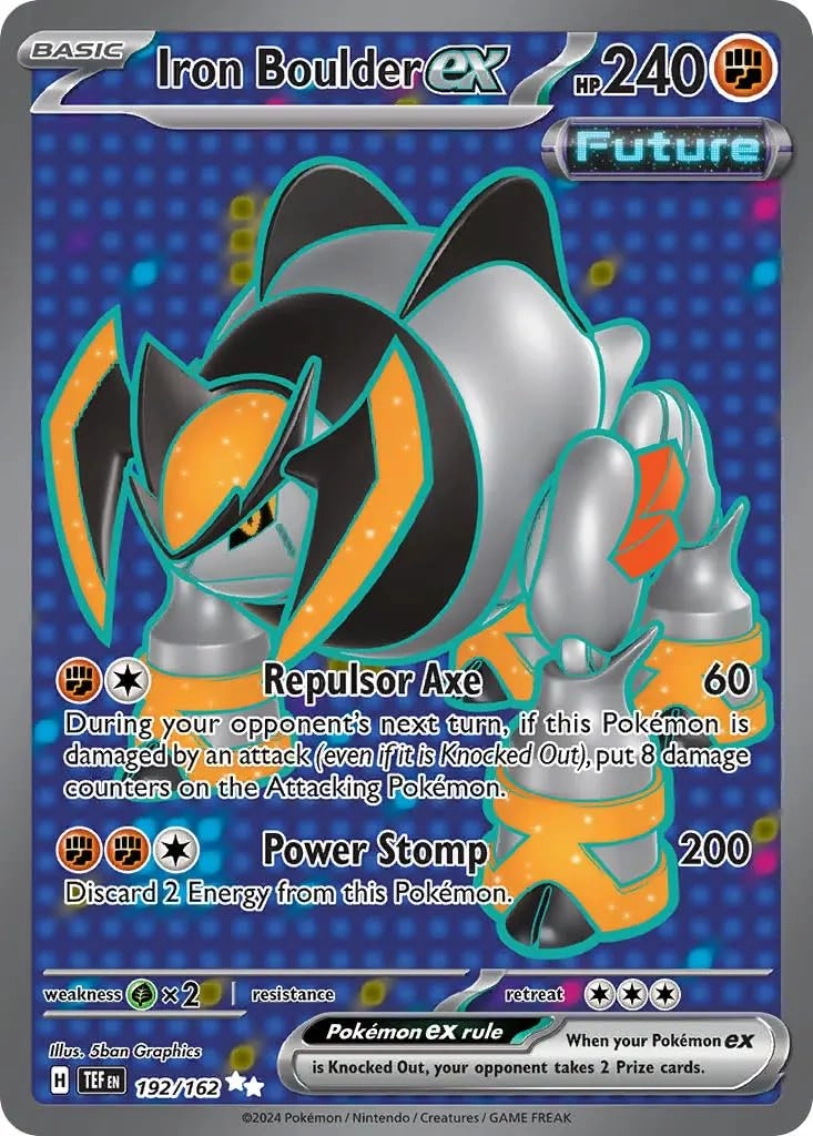 Pokémon Pokemon Iron Boulder ex 192/162