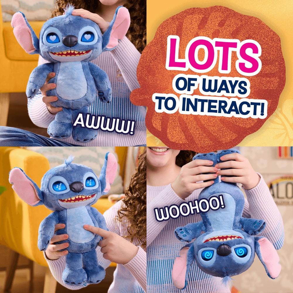 Lilo & Stitch Interactive Plush - 50+ Sounds 35cm