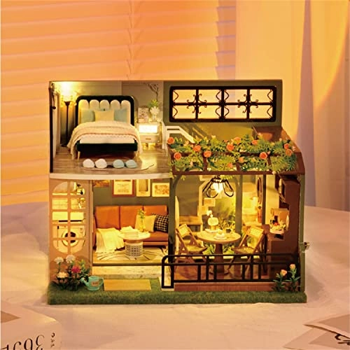 Dollhouse Miniature DIY House Kit - Half of the Garden 1:32