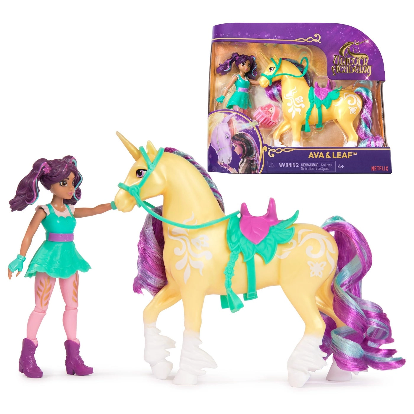 Unicorn Academy Ava Doll + Leaf Doll - Ages 4+