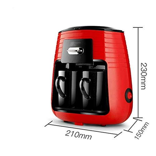 Household espresso machine - double cup one-button