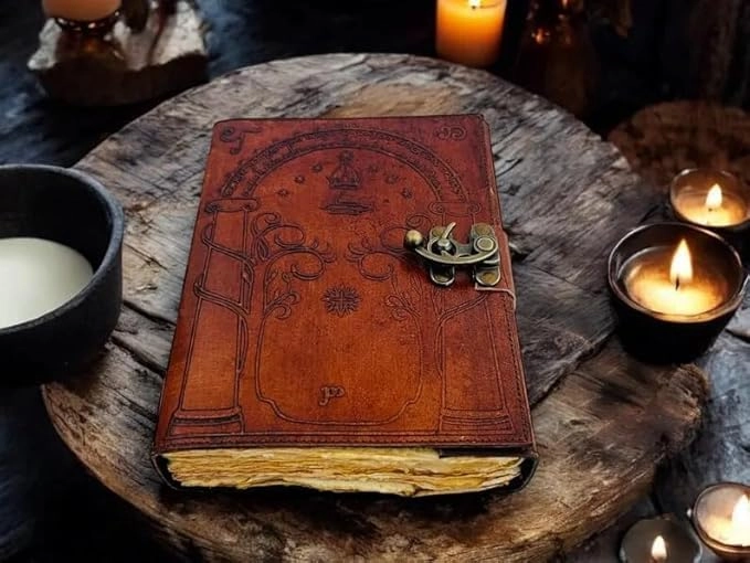 Doors of Durin - Embossed Leather Journal 7x5 inch