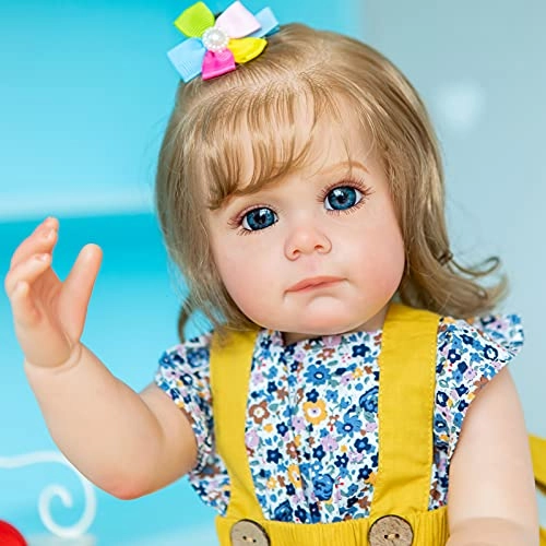 Maggi Reborn Baby Doll - 55 cm Silicone Hand rooted fiber hair