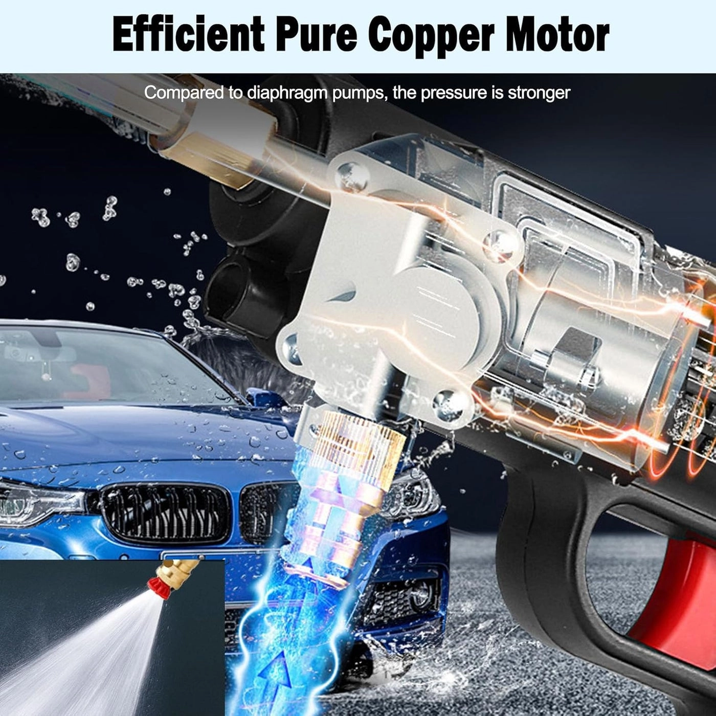 Cordless Pressure Washer - 21V 1.9kg Kit