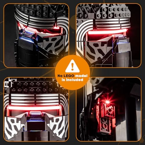 LED Lights for  for LEGO 75415 Kylo-Ren Helmet