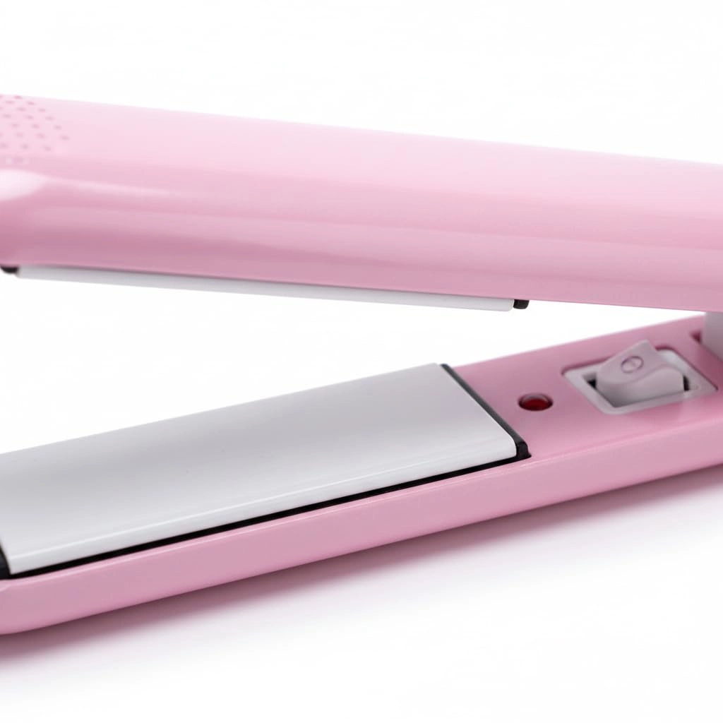 Mini Hair Straightener - Travel-Friendly Ceramic Blue